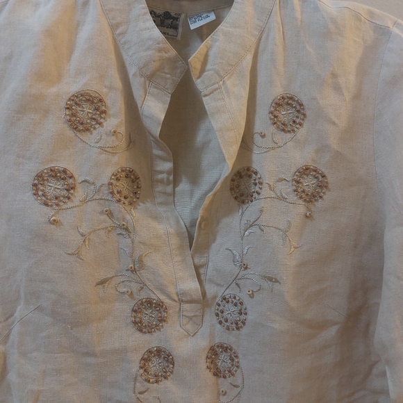 Edward Woman Turnic Shirt Brown Size Medium - Picture 10 of 15